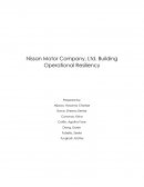 Nissan Motor Company, Ltd. Building Operational Resiliency