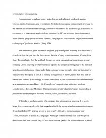 e commerce essay
