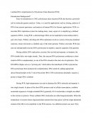 Lambda Dna Amplification By Polymerase Chain Reaction (Pcr)