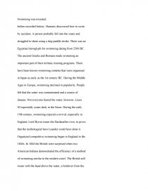 Essay Thesis Statement Examples Zoom Narrative Essay Examples High School also Writing A Proposal Essay History Of Swimming Essays English Short Essays