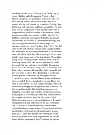 the lady with the dog essay