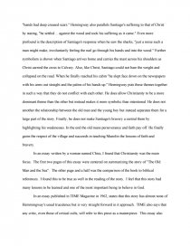 essay on old man