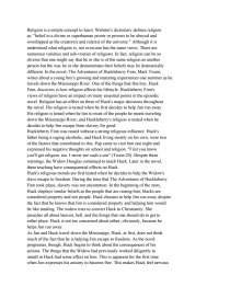essay on huckleberry finn