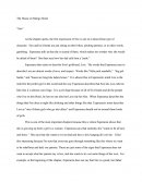 House On Mango Street, This Is A Report About The Chapter "Sire", In