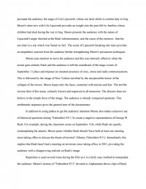 fahrenheit 9 11 research paper essay 911