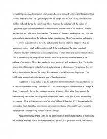 fahrenheit 911 essay