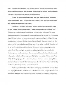 hip hop essay