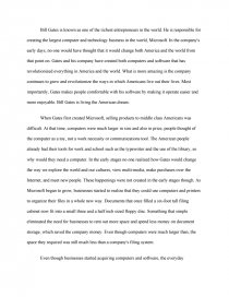 bill gates introduction essay