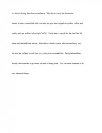 Реферат: Isolation And Emily Grierson Реферат: Isolation And Emily Grierson