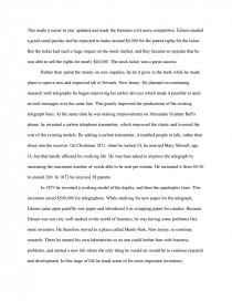 Реферат: Thomas Edison Essay Research Paper Thomas EdisonThomas