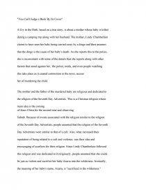 essay don't judge a book by its cover speech