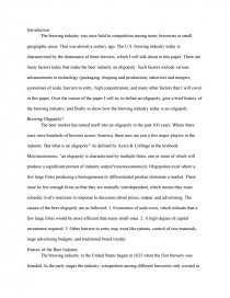 oligopoly essay