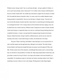 dreams impossible hope in of mice and men term papers of mice and men essay on dreams