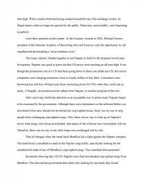Реферат: The Napster Debate Essay Research Paper The