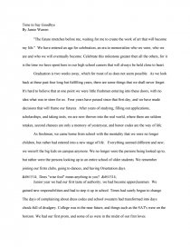 flashback essay