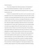 Psychoanalyisis
