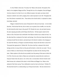 everyday use essay