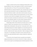 Language And Perception