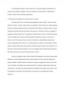 Baron-Cohen's Study(Got An "A")
