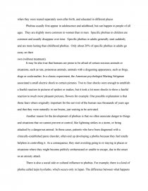 phobia essay pdf