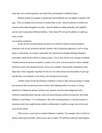 phobia essay