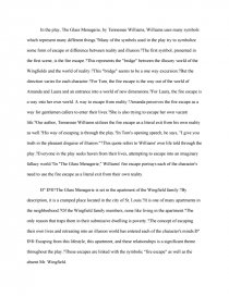 the glass menagerie symbolism