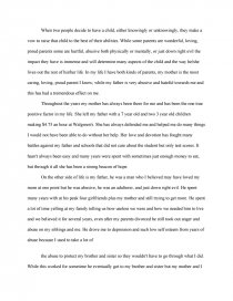 importance of parents in our life essay