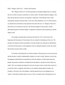 allegory of cave summary