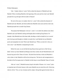 Task Explain What Act Scene Tells Us About The Character Of Essay Preview Task Explain What Act Scene Tells Us About The Character Of Macbeth And Lady Macbeth What Is Troubling Macbeth At The Beginning Of