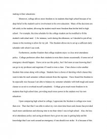 similarities between highschool and college essay