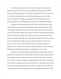 human nature essay