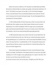 Реферат: Analysis Of Robert Frost Реферат: Analysis Of Robert Frost
