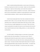 Capital In The Market And Economy