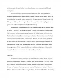 Реферат: Nike Essay Research Paper Barker 2Inside Nike