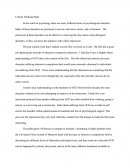 Critical Thinking Paper