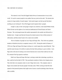 the history of google free essays google essay
