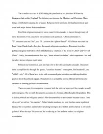 the first crusade crusades essay conclusion