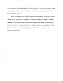 jamestown essay