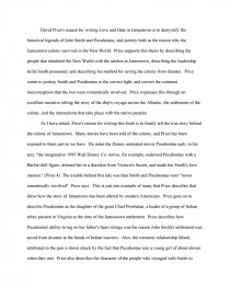 jamestown essay