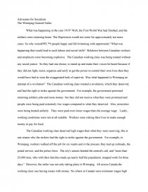 Реферат: Winnipeg General Strike Essay Research Paper The Реферат: Winnipeg General Strike Essay Research Paper The