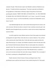 blood imagery in macbeth term papers macbeth imagery essay