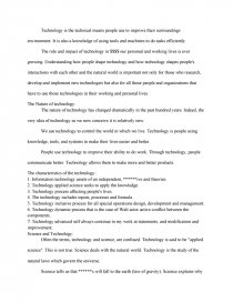 essay about technology in life modern technology essay 150 words