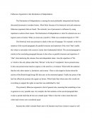 Fallacious Arguments In The Declaration Of Independence