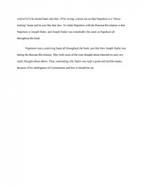 Essays Term Papers Essay Preview Character Analysis Essay For Napoleon From Animal Farm Family Business Essay also Persuasive Essay Samples For High School Character Analysis Essay For Napoleon From Animal Farm Term Papers Essay On Terrorism In English