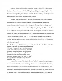 king lear essay