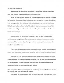 the story of an hour analysis essay