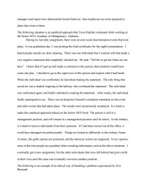 paragraph on ethics and values