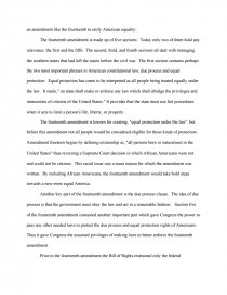 14th amendment essay