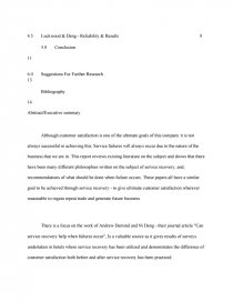 essay on service recovery