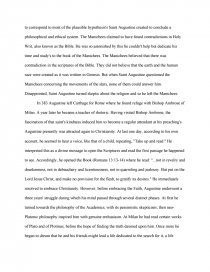 Реферат: Saint Augustine Essay Research Paper SAINT AUGUSTINE